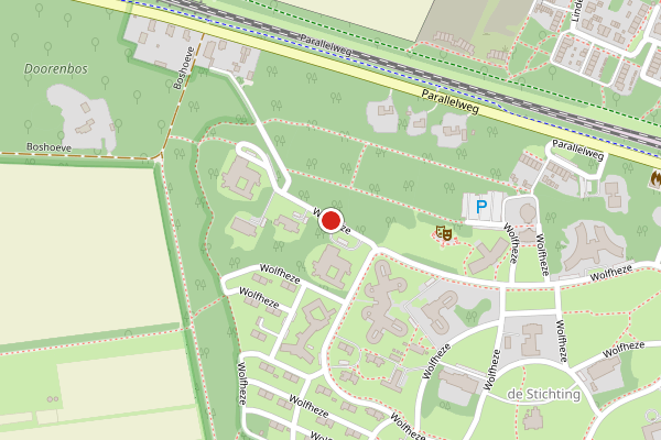 Brandweer-melding op Lindeboomlaan, Wolfheze op 27 april, kaart-overzicht