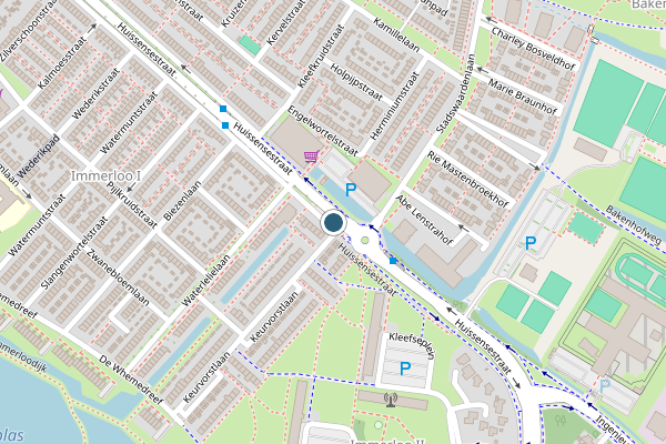 Politie-melding op Huissensestraat, Arnhem op 24 juni, kaart-overzicht