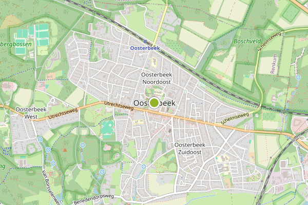 Ambulance-melding op Oosterbeek op 25 juni, kaart-overzicht