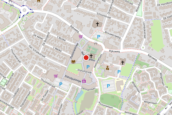Brandweer-melding op Remigiusplein, Duiven op 25 juni, kaart-overzicht