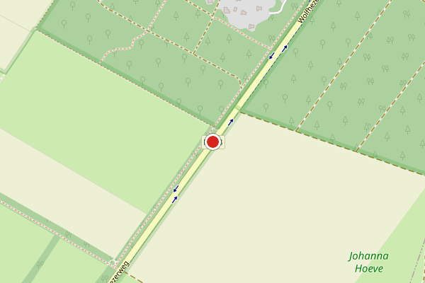 Brandweer-melding op Wolfhezerweg, Wolfheze op 26 juni, kaart-overzicht