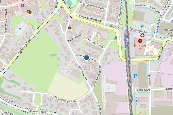 Politie-melding op Oude Aamsestraat, Elst GE op 26 juni, kaart-overzicht