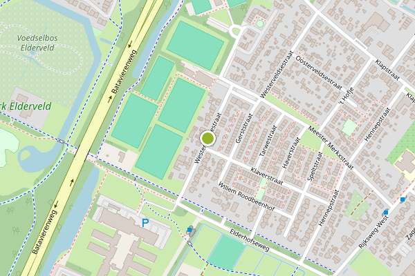 Ambulance-melding op Westerveldsestraat, Arnhem op 27 juni, kaart-overzicht