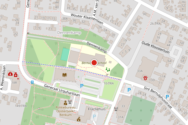 Brandweer-melding op Pastoor Bruggemanlaan, Oosterbeek op 27 juni, kaart-overzicht