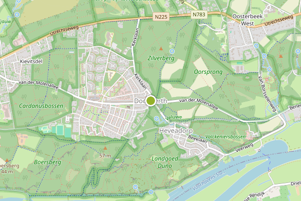 Ambulance-melding op Doorwerth op 27 juni, kaart-overzicht