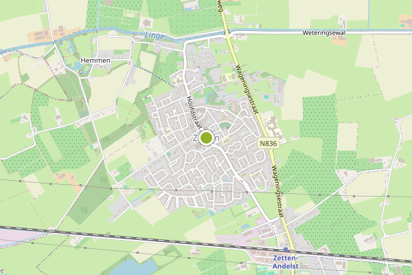 Ambulance-melding op Zetten op 27 juni, kaart-overzicht